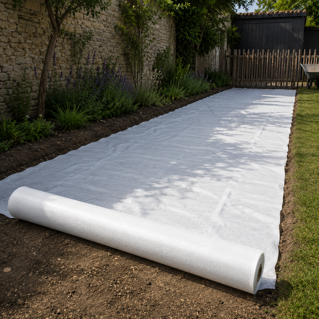 Géotextile 100 g/m² — largeur 4 m